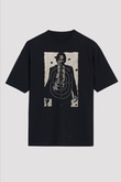 Unisex John Wick Baskılı Siyah Unisex Oversize Tshirt