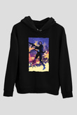 Unisex John Wick Baskılı Siyah Unisex Kapüşonlu Sweatshirt