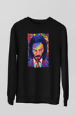 Unisex John Wick Serisi (John Wick) Baskılı Siyah Sweatshirt