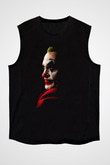 Unisex Joker Siyah Kolsuz T-shirt