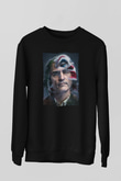 Unisex Joker Siyah Sweatshirt