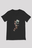 Unisex Joker Siyah V Yaka Tişört