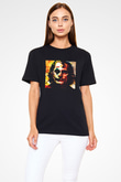 Unisex Joker Temalı Baskılı Siyah Tshirt