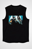 Unisex Jonah Hex Baskılı Siyah Kolsuz Tişört