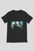 Unisex Jonah Hex Baskılı Siyah V Yaka Tişört