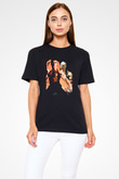 Unisex Kansporu (Bloodsport) Baskılı Siyah Tshirt