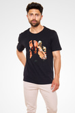Unisex Kansporu (Bloodsport) Baskılı Siyah Tshirt