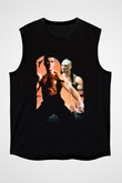 Unisex Kansporu (Bloodsport) Baskılı Siyah Kolsuz Tshirt
