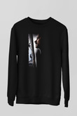 Unisex Kaptan Phillips (Captain Phillips) Baskılı Siyah Sweatshirt