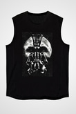 Unisex Kara Şövalye (The Dark Knight) Baskılı Siyah Kolsuz Tişört