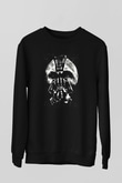 Unisex Kara Şövalye (The Dark Knight) Baskılı Siyah Sweatshirt