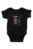 Unisex Karayip Korsanları (Pirates of the Caribbean) Baskılı Siyah Çocuk Unisex T-Shirt