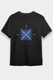 Unisex Karlar Ülkesi 2 (Frozen 2) Baskılı Siyah Tshirt