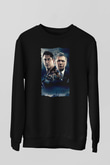 Unisex Katil Avcısı (Hunter Killer) Baskılı Siyah Sweatshirt