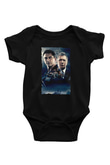 Unisex Katil Avcısı (Hunter Killer) Baskılı Siyah Bebek Body - Zıbın