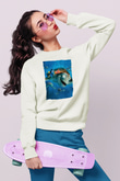 Unisex Kayıp Balık Nemo (Finding Nemo) Baskılı Beyaz T shirt