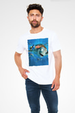 Unisex Kayıp Balık Nemo (Finding Nemo) Baskılı Beyaz T shirt