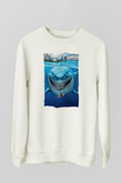 Unisex Kayıp Balık Nemo (Finding Nemo) Baskılı Beyaz Sweatshirt