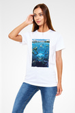 Unisex Kayıp Balık Nemo (Finding Nemo) Baskılı Beyaz Tshirt