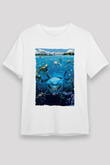 Unisex Kayıp Balık Nemo (Finding Nemo) Baskılı Beyaz Tshirt