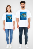Unisex Kayıp Balık Nemo (Finding Nemo) Baskılı Beyaz T shirt
