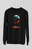 Unisex Kehanet (Knowing) Baskılı Siyah Sweatshirt