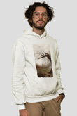 Unisex Korku Seansı (The Conjuring) Baskılı Beyaz Kapüşonlu Sweatshirt