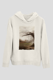 Unisex Korku Seansı (The Conjuring) Baskılı Beyaz Kapüşonlu Sweatshirt