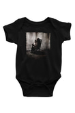 Unisex Korku Seansı (The Conjuring) Baskılı Siyah Bebek Body - Zıbın
