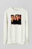 Unisex Köstebek (Donnie Brasco) Baskılı Beyaz Sweatshirt