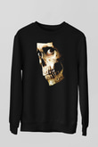 Unisex Kötü Ruh (Evil Dead) Baskılı Siyah Sweatshirt