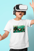 Unisex Kung Fu Panda Baskılı Beyaz Çocuk Tişört