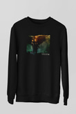 Unisex Legion Baskılı Siyah Sweatshirt