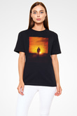 Unisex Logan Baskılı Siyah Tshirt