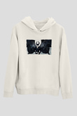 Unisex Malefiz (Maleficent) Baskılı Beyaz Kapüşonlu Sweatshirt