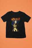 Unisex Metropolis Baskılı Siyah Çocuk Tişört