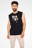 Unisex Milyonluk Bebek (Million Dollar Baby) Baskılı Siyah Kolsuz Tişört