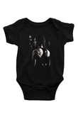 Unisex Milyonluk Bebek (Million Dollar Baby) Baskılı Siyah Bebek Body - Zıbın