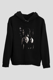 Unisex Milyonluk Bebek (Million Dollar Baby) Baskılı Siyah Kapüşonlu Sweatshirt