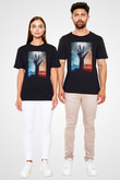 Unisex Ölüler Ölmez (The Dead Don't Die) Baskılı Siyah T-Shirt