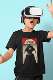 Unisex Ölüm Geçirmez (Death Proof) Baskılı Siyah Çocuk Tshirt