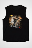 Unisex Ölümcül Deney Ölümden Sonra (Resident Evil Afterlife) Baskılı Siyah Kolsuz T-shirt