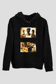 Unisex Özel Tim (Elite Squad) Baskılı Siyah Kapüşonlu Sweatshirt