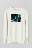 Unisex Parasite-Parazit Beyaz Sweatshirt