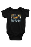 Unisex Pasifik Savaşı (Pacific Rim) Baskılı Siyah Bebek Body - Zıbın