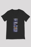 Unisex Pislik (Filth) Baskılı Siyah V Yaka Tshirt