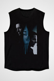 Unisex Prestij (The Prestige) Baskılı Siyah Kolsuz Tshirt