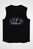Unisex Resident Evil Raccoon Şehri (Resident Evil Welcome to Raccoon City) Baskılı Siyah Kolsuz T-shirt