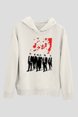 Unisex Rezervuar Köpekleri (Reservoir Dogs) Baskılı Beyaz Kapüşonlu Sweatshirt
