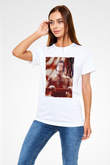 Unisex Rocky Baskılı Beyaz Tişört